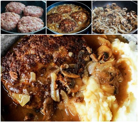 Southern Hamburger Steaks With Onion Mushroom Gravy Easy Recipes