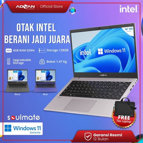 Jual Advan Soulmate Laptop Intel N Gb Gb Gb Garansi