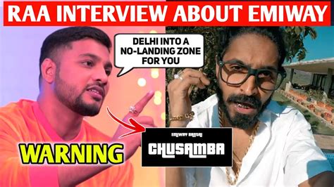 Raftaar Interview Warning Talking About Emiway Diss Track Mc