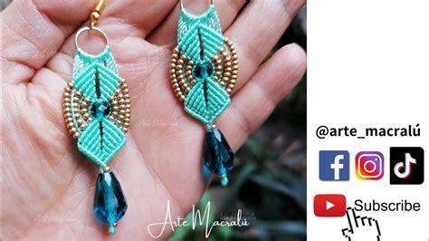 Tutorial Aretes En Macram Youtube