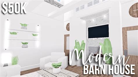 Bloxburg Minimalistic Barn House Gamingwithv Youtube