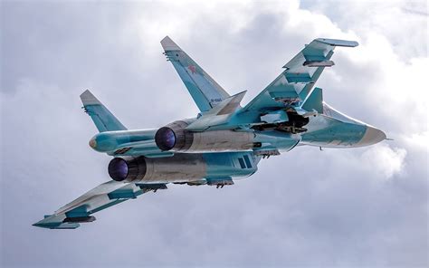 Fondos de Pantalla 1920x1200 Avións Avión de caza Vuelo Sukhoi Su 34