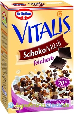 Dr Oetker Vitalis Schoko Müsli feinherb Preis Angebote Kalorien