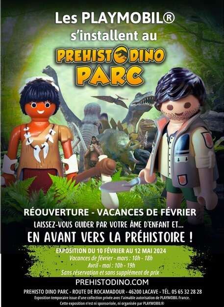 Les Playmobil sinstallent au Préhisto Dino Parc Lacave Vallée de