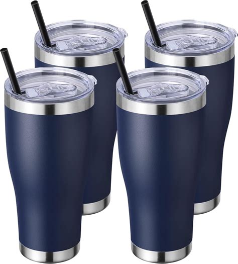 Amazon Domicare Oz Tumbler With Lid And Straw Stainless Steel