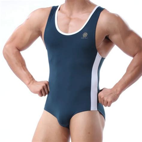 Mens Swimsuit Fitness Swimming Suit For Men Bathing Swim Wear Leotards