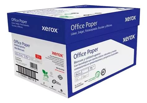 Caja Papel Bond Xerox Azul Oficio Blancura 97 75g 5000h Envío Gratis