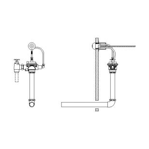 Aquifer Distribution Delta Teck T Concealed Manual Flush Valve