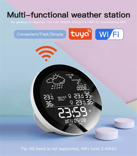 Tuya Multifunction Smart Weather Station With Clock