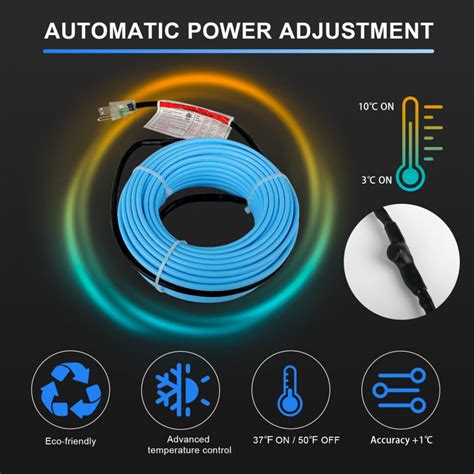 Heatit Jhsf V Self Regulating Pre Assembled Water Pipe Heat Cable