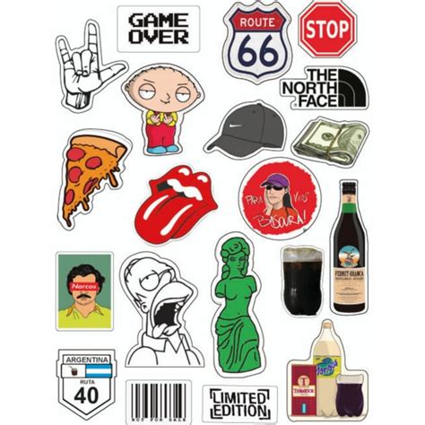 STICKERS WATERPROOF X20 GAME OVER