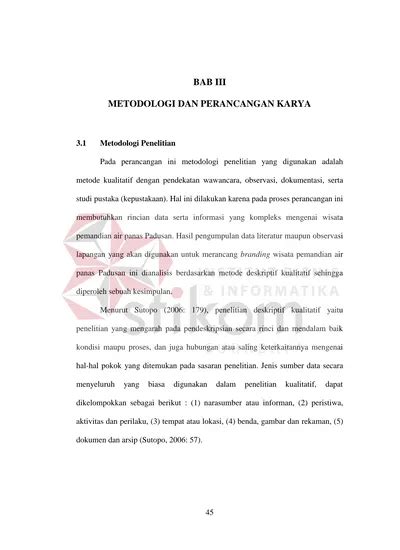 Bab Iii Metodologi Dan Perancangan Karya