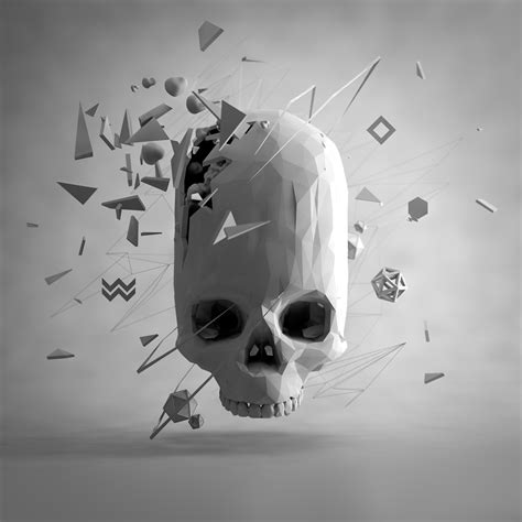 Low Poly Skull :: Behance