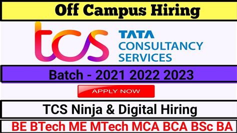 Tcs Free Hiring For Ninja Digital Role Salary Lpa Lpa Exam