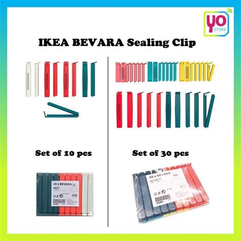 Ikea Bevara Sealing Clip Set Of 30 Pcs Set Of 10 Pcs Shopee Malaysia