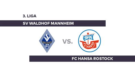 SV Waldhof Mannheim FC Hansa Rostock Verhoek schießt Rostock zum