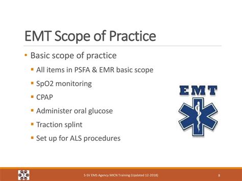 Ems Prehospital Personnel Training And Scope Of Practice Ppt Download