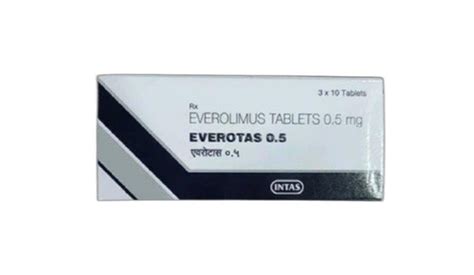 Everolimus Mg Everotas Mg Tablet Intas Pharmaceuticals X