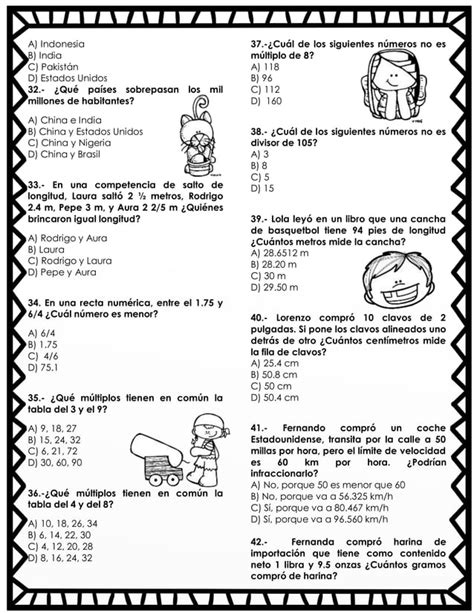 Examen Olimpiada De Conocimiento Sexto Grado 1 Pdf