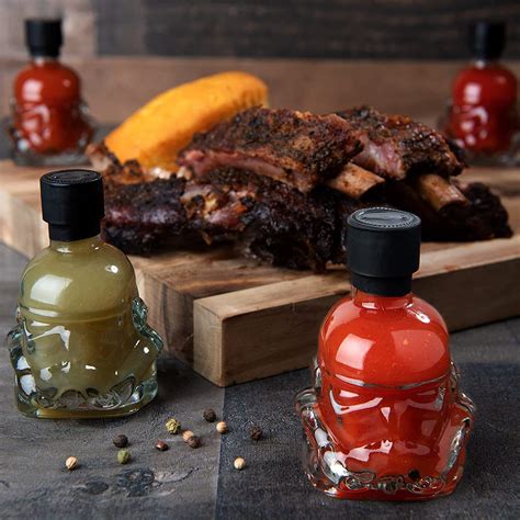 Original Stormtrooper Hot Stuff Hot Sauce Set Flavours Include Garlic Del Fuego Habanero
