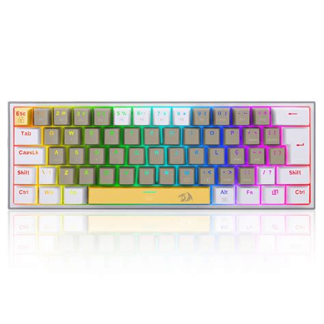 Teclado Mec Nico Gamer Redragon Fizz Rgb Switch Brown Abnt