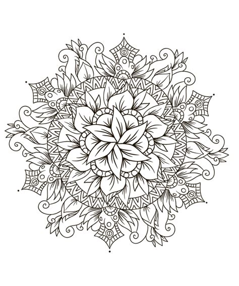 Desenhos De Mandala De Flores Para Colorir Atividades Educativas