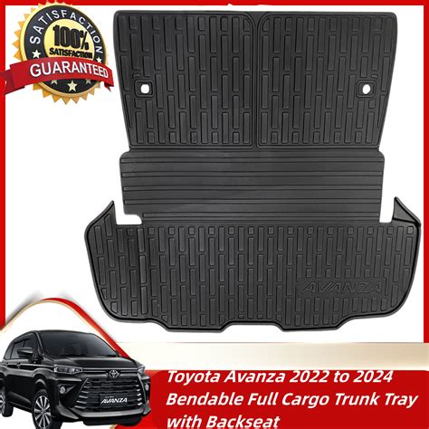 Toyota Avanza Diamond D Bendable Full Cargo Trunk Tray With