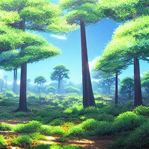 Forest Lanscape Panorama By Ghibli Pixar Gouache In Stable Diffusion