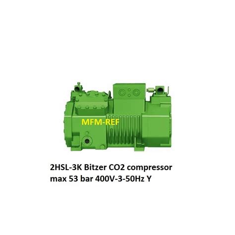 2HSL 3K Bitzer CO2 Compresseur Max 53 Bar 400V 3 50Hz Y