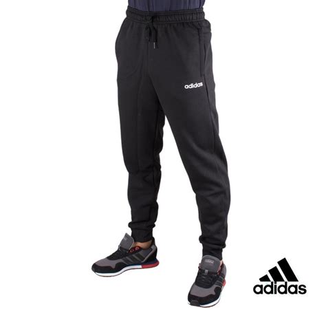 Adidas Pantal N Ch Ndal Essential Plain Tapered Cuffed Negro Hombre