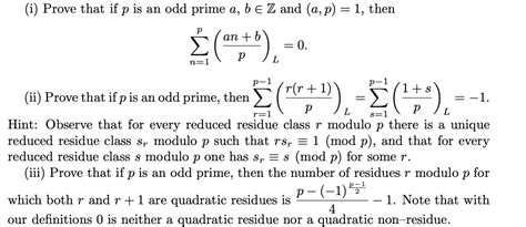 I Prove That If P Is An Odd Prime A BZ And Chegg