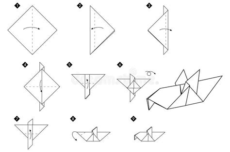 Origami Bird Instructions Free Printable Papercraft Templates Atelier