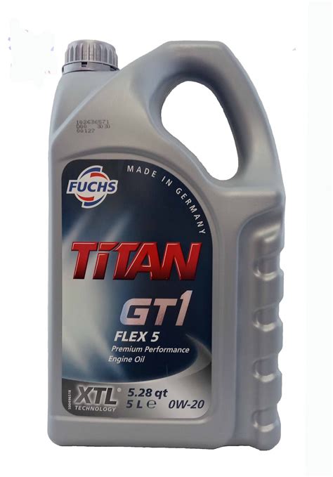 Моторное масло Fuchs Titan GT1 FLEX 5 0w 20 5 л Купить Моторные масла