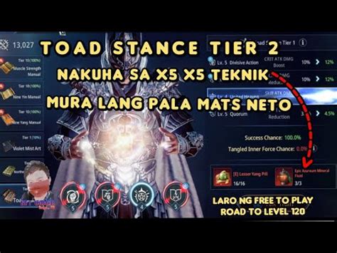 Mir Upgrade Inner Force Toad Stance Mura Lang Pala Mineral Fluid