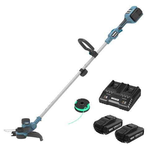 Buy Cordless Grass Trimmer 36v Wesco 2 In 1 Strimmer Cordless With 2x 2 0ah Battery Charger