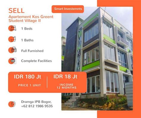 DIJUAL Kos Kosan Apartemen Dekat Kampus IPB Dramaga Bogor Dijual Co Id