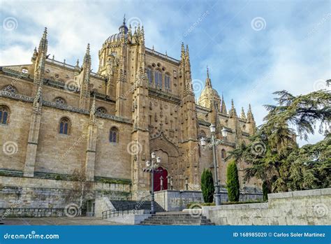 Cathedral in the Historical Center of the City of Salamanca Spain Stock ...