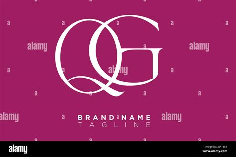 Logotipo de las iniciales qg fotografías e imágenes de alta resolución