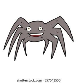 Freehand Drawn Cartoon Happy Spider Stock Illustration 357541550 | Shutterstock