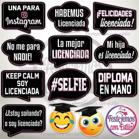 Photo Props Imprimible Egresado Graduaci N Licenciada Photo