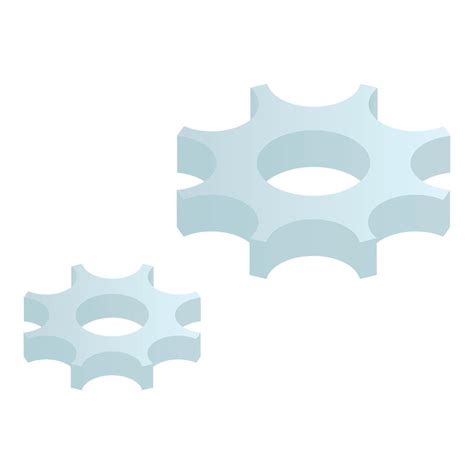 Cog Wheels Icon Isometric Style Vector Art At Vecteezy