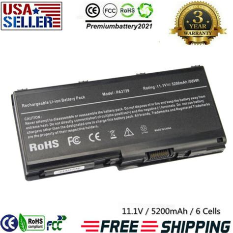 Laptop Battery For Toshiba Qosmio X500 X505 PA3729U 1BAS PA3729U 1BRS