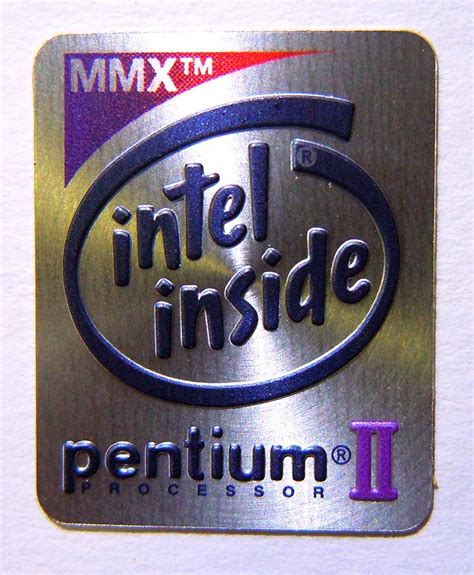 Amazon 元インテルpentium 2 Mmx Insideステッカー19 X 24 Mm 341 Vath Cpu 通販