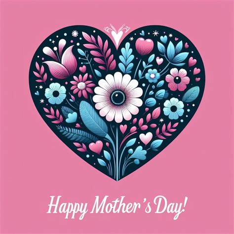 Premium Photo A Pink Heart With Flowers And A Pink Background With A