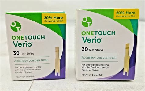 Onetouch Verio Test Strips Value Pack Accuracy Lifescan Free