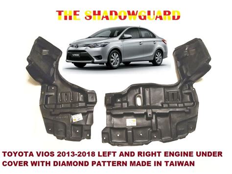 Toyota Vios Engine Under Cover Engine Splash Guard 2013 To 2018 Set Left And Right Made In