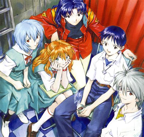 Souryuu Asuka Langley Ayanami Rei Ikari Shinji Nagisa Kaworu And