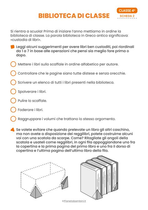Schede Di Accoglienza Per La Classe Quarta Pianetabambini It
