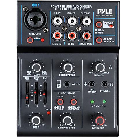 Pyle Pro Channel Bluetooth Mini Dj Mixer And Usb Pad Mxubt