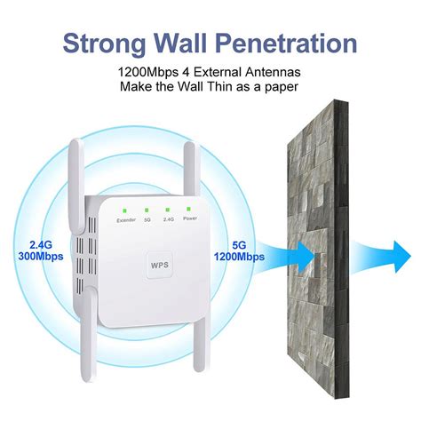 Ry Wireless Wifi Repeater Wi Fi Booster 2 4g 5ghz Wifi เครื่องขยายเสียง 300 1200m Royaltoy